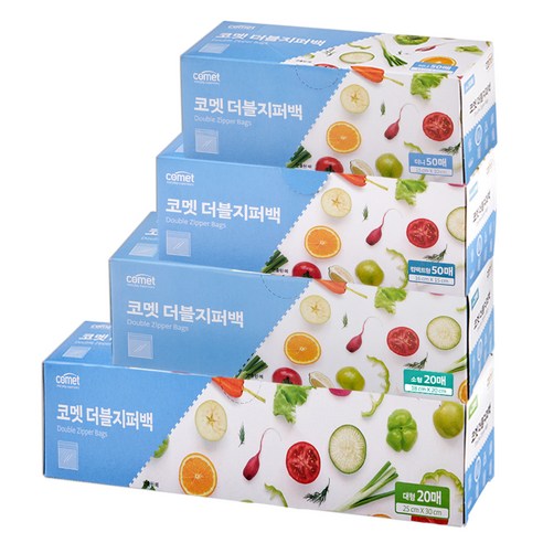 코멧 더블지퍼백 혼합 4종 세트 (미니 50p + 컴팩트 50p + 소형... 솔직 후기 | 실사용자 리뷰 분석 썸네일