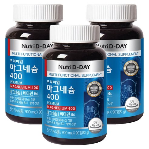 뉴트리디데이 프리미엄 마그네슘 400 90정, 3개 맛있게 먹은 솔직 후기 - 상품 이미지 1