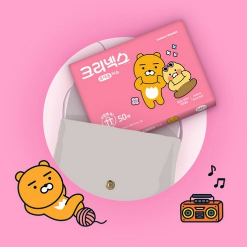 크리넥스 휴대용 티슈 50매, 20개 이미지 4