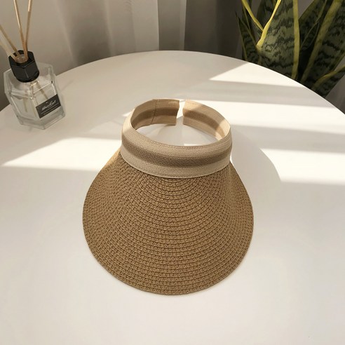 해피제이 여성용 자외선 차단 밀짚 썬캡