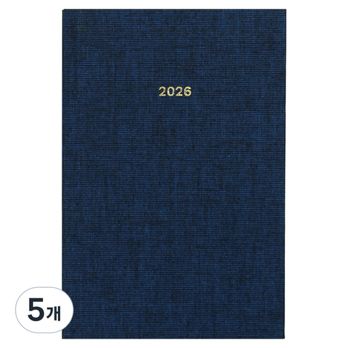 페이퍼리안 2026년 애티튜드 데일리 플래너 A6, 로얄 네이비, 5개