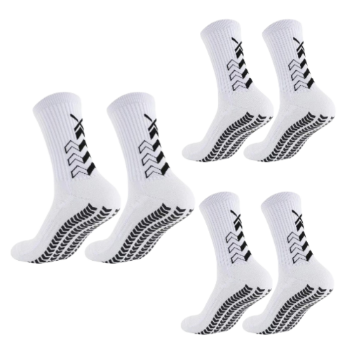 로앳로 논슬립 스포츠 양말, 화이트, 3세트