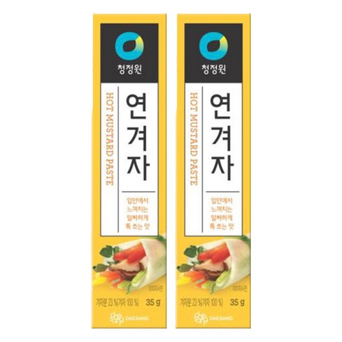 청정원 연겨자, 35g, 2개