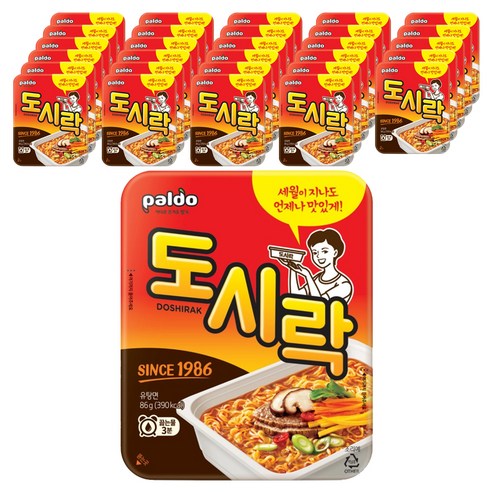 팔도도시락 컵라면 86g, 40개 40개