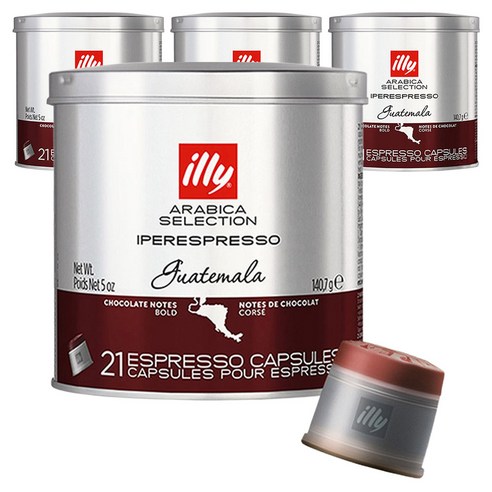 일리 아라비카 셀렉션 과테말라 캡슐커피, 6.7g, 21개입, 4개 6.7g, 21개입, 4개
