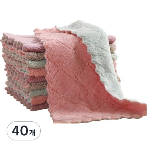 루아르모 물먹는 극세사 요술행주 랜덤발송, 40개