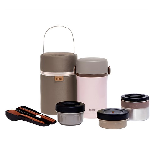 써모스 보온도시락 TKLF-1200F, 피치핑크, 1개