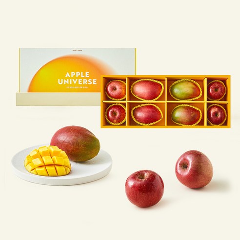 셀렉트팜 애플망고 4개입 + 사과 4개입 혼합세트, 1세트, 3.2kg