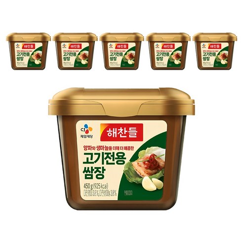 해찬들 고기전용 쌈장, 450g, 6개