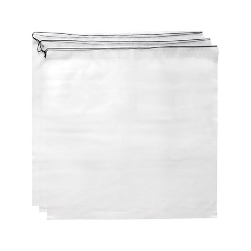 탐사 끈으로 조이는 두꺼운 비닐봉투 100 x 100 cm, 투명, 3개