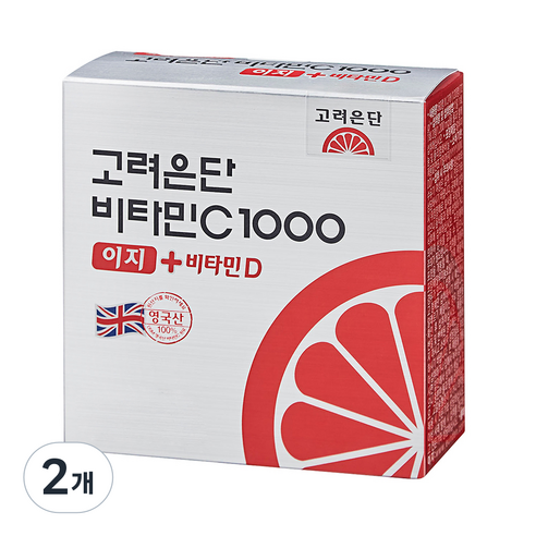 고려은단 비타민 C1000 이지+ 비타민D, 120정, 2개