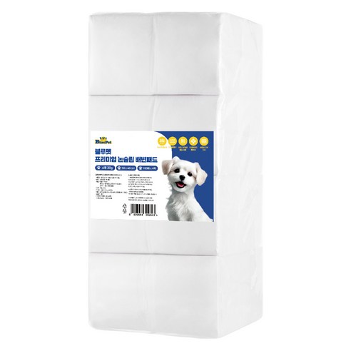 블루펫 프리미엄 논슬립 배변패드 무향 20g, 400개입, 1개