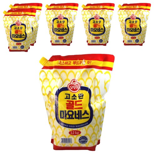 오뚜기 고소한 골드 마요네즈, 3.2kg, 6개