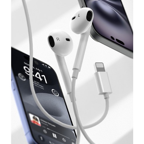 구스페리 스테레오 오픈형 유선 이어폰 8핀 이미지 3