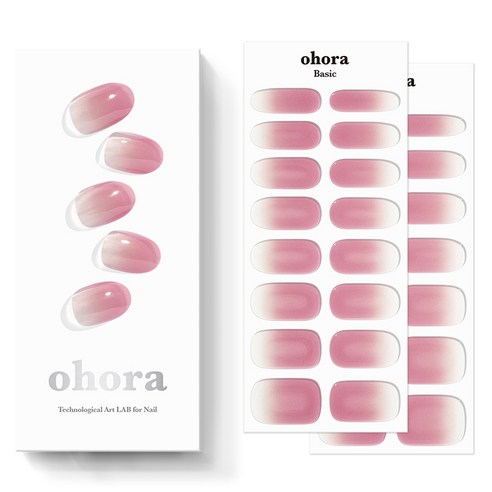 오호라 N 젤 스트립 네일 30p 세트, 누디 로지, 1개