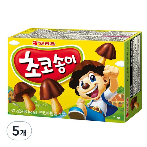 초코송이, 50g, 5개