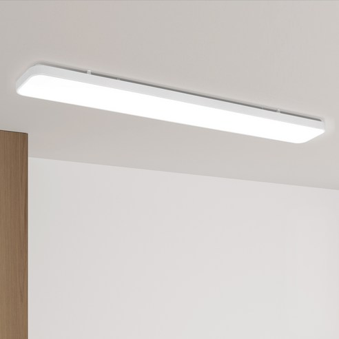 원하 플리커프리 디밍 LED 50W 미러 주방 천장등 리모컨, 화이트