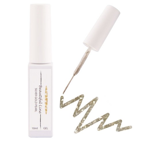 아이빛 네일아트 컬러 라인 젤네일, 11 실버골드펄, 10ml, 1개