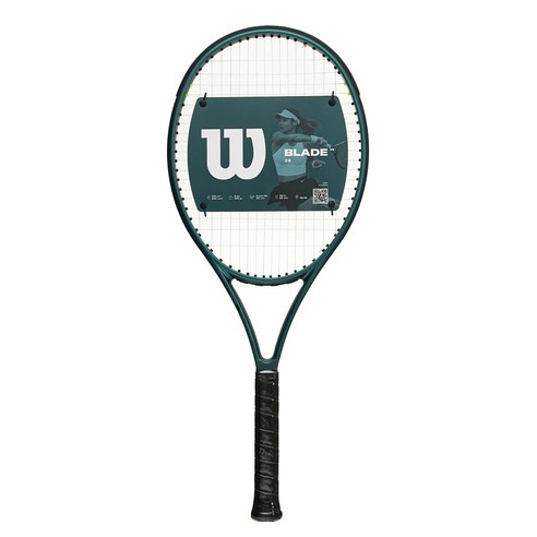 윌슨 BLADE 26 V9 RKT 라켓, Black + Green, 1개, WR151710U