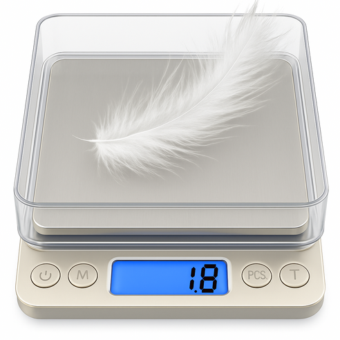 비타벨로 초정밀 0.1g단위 디지털 주방 계량 전자저울 + 트레이2개 개봉기 | 실사용 후기 - 상품 이미지 1