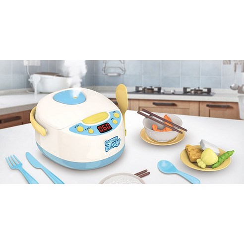 아이들의 꿈을 키우는 즐거운 요리 놀이, 해피플레이 리틀쉐프 리얼밥솥 주방놀이!
