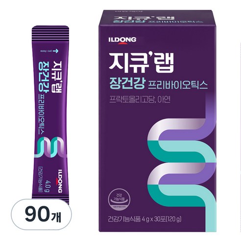 지큐랩 장건강 프리바이오틱스, 4g, 90개