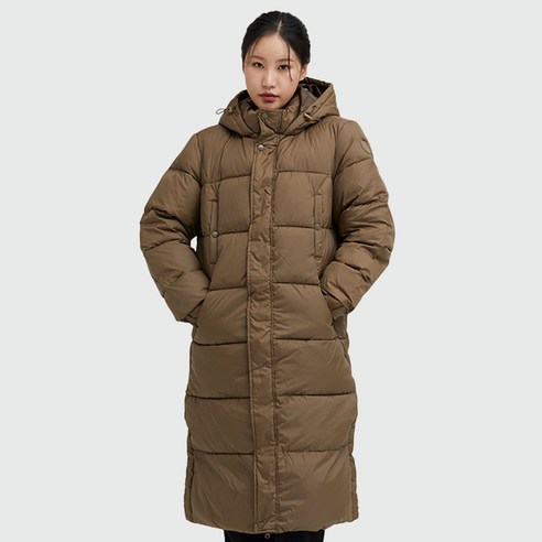 K-SWISS 經典素色連帽長版外套- 大衣| 酷澎