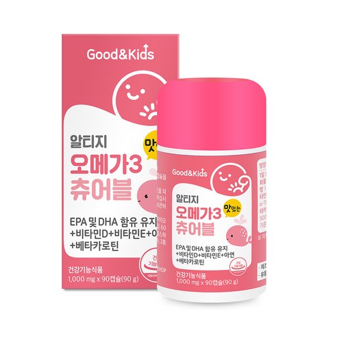 굿앤키즈 맛있는 오메가3 츄어블 90정, 1개 맛있게 먹은 솔직 후기 썸네일