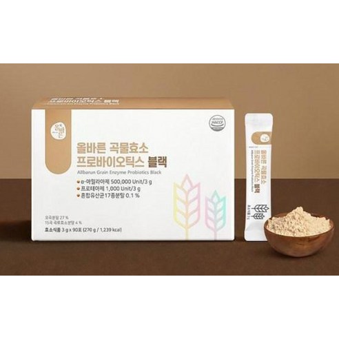 올바른건강식품 곡물효소 프로바이오틱스 블랙 90p 270g, 1개 이미지 4