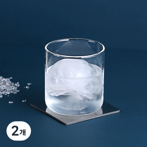 마카 내열유리컵 MK-C-14 300ml, 투명, 2개