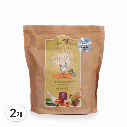 테라카니스 전연령 강아지 카니레오 건식사료, 닭, 1kg, 2개