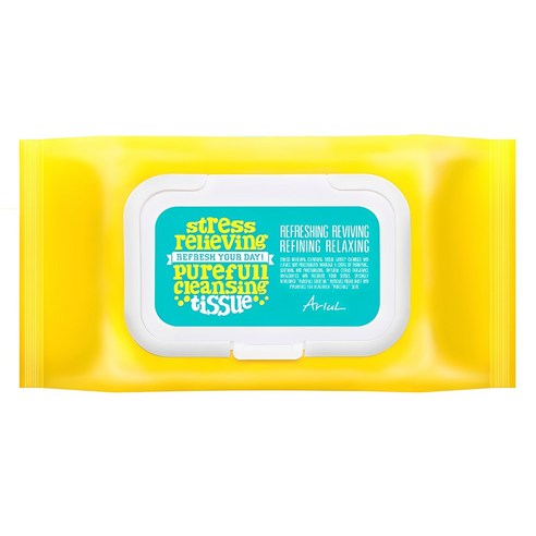 아리얼 스트레스 릴리빙 퓨어풀 클렌징 티슈 솔직 후기 | 피부 타입별 분석 - 상품 이미지 2