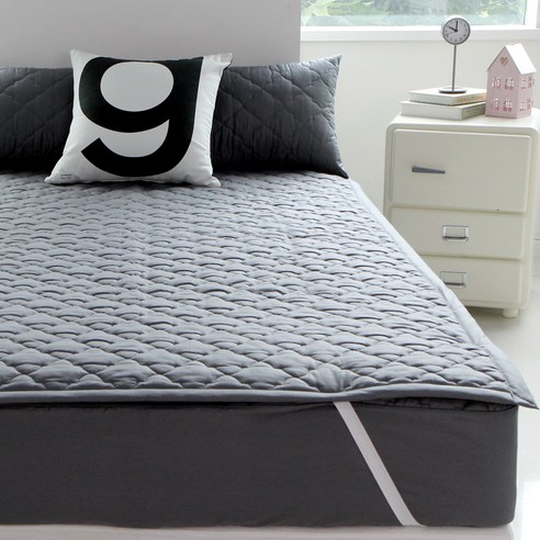 바숨 순면누빔 침대패드