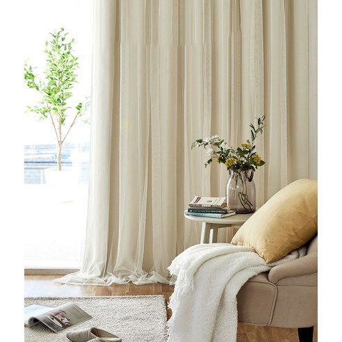 [모던하우스] ON마리 이중레이스 암막커튼 2장세트 후기 분석 - 커튼 상단 아일렛 부분