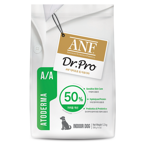 ANF 닥터프로 독 처방식 사료, 식이민감성+아토피, 1.2kg, 1개