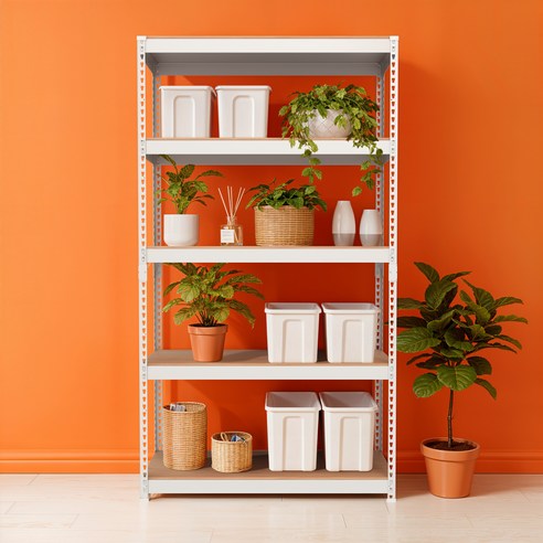 스피드랙 국내 제조 무볼트 조립식 철제 앵글 선반 후기 분석 - 견고한 프레임 디테일