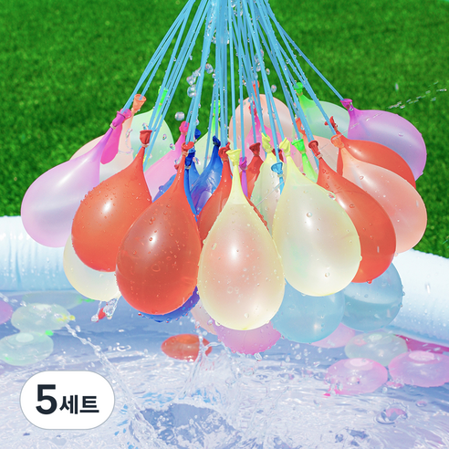 인블룸 물풍선 제조기 555개 다발 KC어린이안전인증, 랜덤 발송, 5세트