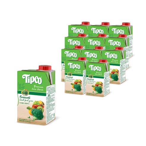 팁코 브로콜리 혼합 주스 1L × 4개