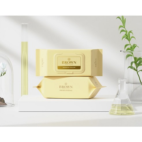 5만 엄마들의 선택, 브라운 옐로우 아기물티슈로 꿀피부 완성!