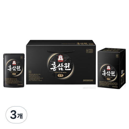 정관장 정품 홍삼원 정관장 블랙 30p, 3개, 2.4L