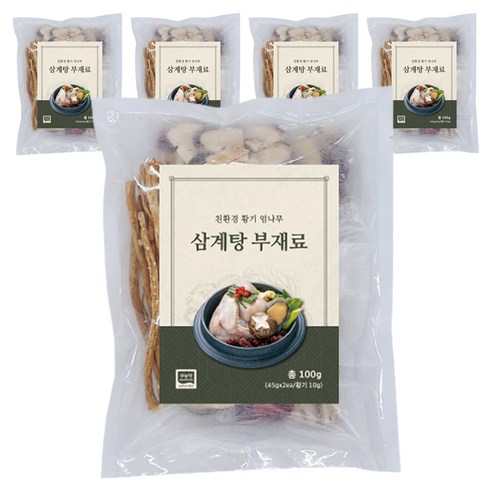 친환경 황기 엄나무 삼계탕 부재료 100g, 5개 맛있게 먹은 솔직 후기 썸네일