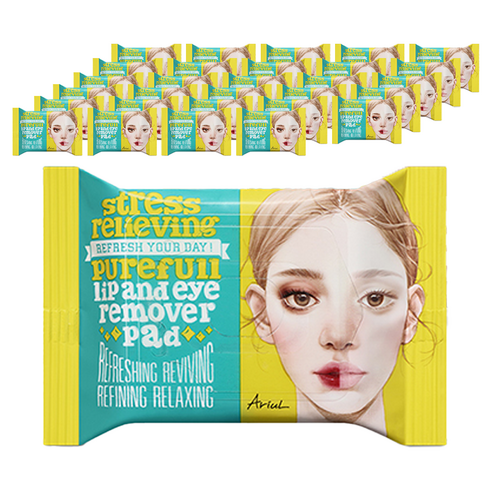 아리얼 스트레스 릴리빙 퓨어풀 립앤아이 리무버 패드 30p 솔직 후기 | 피부 타입별 분석 - 상품 이미지 1