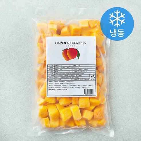 애플망고 (냉동), 1kg, 1개 1kg, 1개