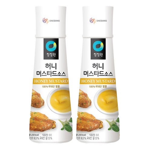 청정원 허니머스타드 소스, 320g, 2개