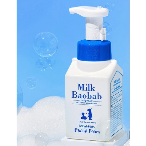 밀크바오밥 베이비앤키즈 페이셜 폼 300ml + 로션 100ml 이미지 3