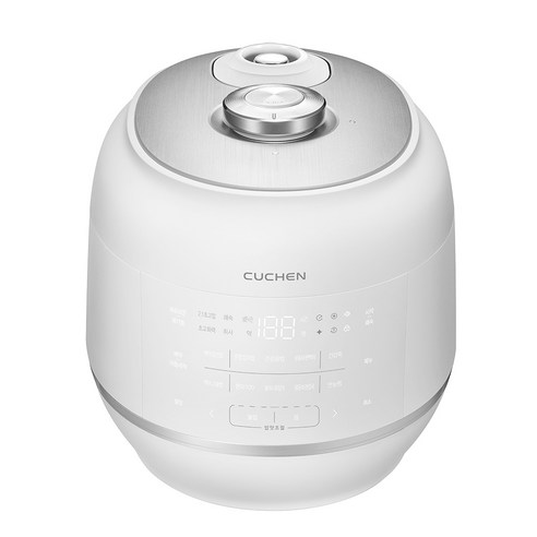 쿠첸 121 IH 전기압력밥솥 6인용 후기 분석 - 조작부 및 상단 디자인