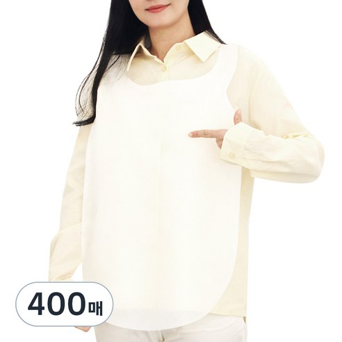 탐사 일회용 앞치마, 400개, 화이트