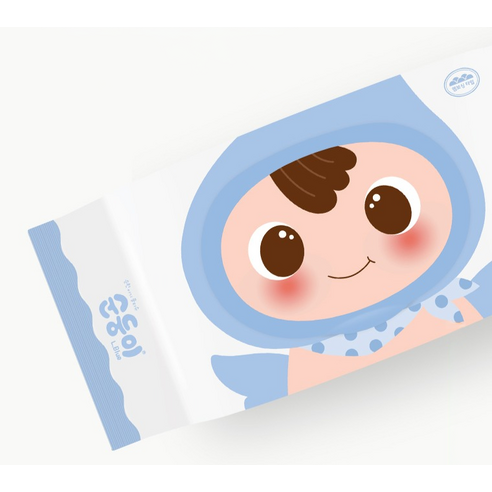 순둥이 오리지널 플러스 엘블루 아기물티슈 캡형 이미지 3