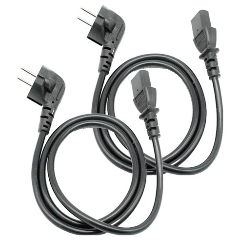 애니포트 국산 AC코드 220V 10A 0.75SQ 파워케이블, 2개, 1.8m