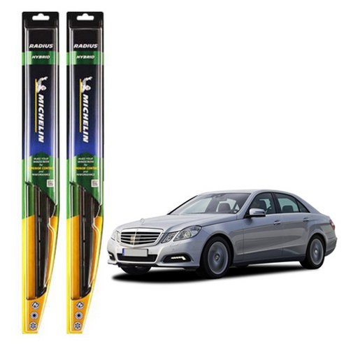 미쉐린 라디우스 하이브리드 와이퍼 운전석 + 조수석 세트, 벤츠 E300 W212